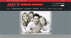 Desktop Screenshot of hayshvac.net